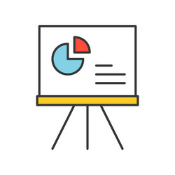 pie chart data report icon concept editable vector image
