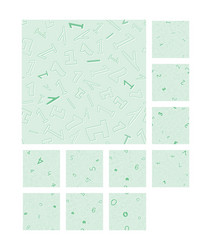 Seamless pattern with numbers 0 - 9 vector