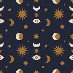 Space icons earth moon with sun and satellites Vector Image