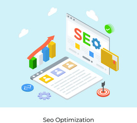 seo optimization Vector Image