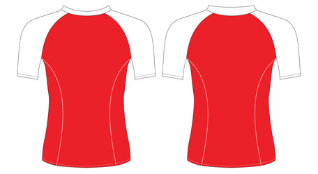 compression rash guard template mock up vector image