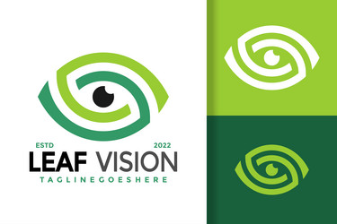 Hexagon eye hexagonal vision unique logo Vector Image