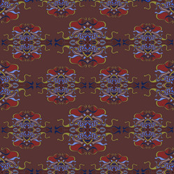 Seamless pattern with colorful abstract shape vector