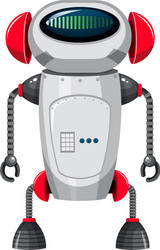 Isolated robot on white background vector