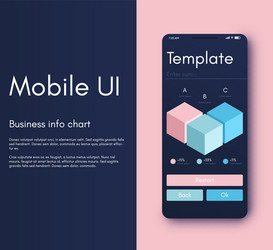 mobile application interface ui design vector image