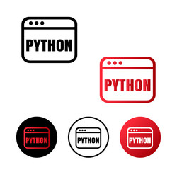 python code icon vector