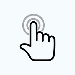 Touch Screen Interaction vector image