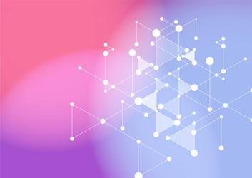abstract image triangular lines connected vector image