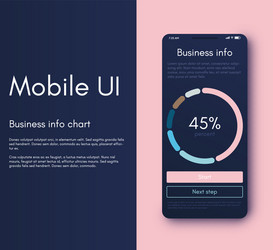mobile application interface ui design vector image