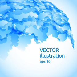 Abstract background of blue blobs vector