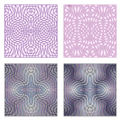 Abstract color grid patterns set vector