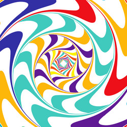abstract shape design element with rotation swirl vector image
