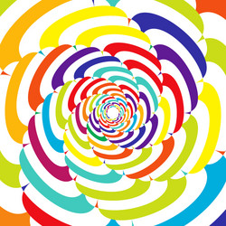 abstract shape design element with rotation swirl vector image