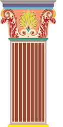 Antique marble column concept Royalty Free Vector Image