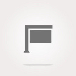 board sign on web icon button vector image