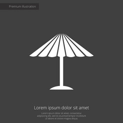 parasol mask premium icon vector