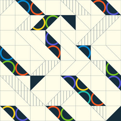 geometric abstract seamless pattern linear motif vector image