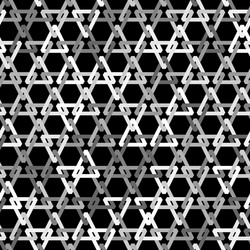 geometric background with triangular chain vector image