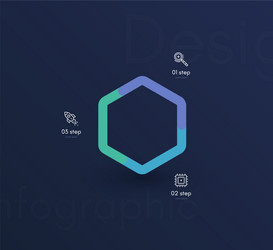 Graphic infographics template for creating web vector