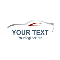 Modern Car Silhouettes - White Background Vector Image