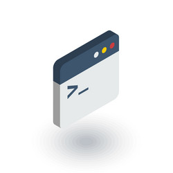 Code Application Isometric Icon vector image