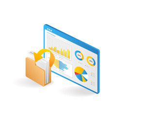 Dashboard analyst folder data performance vector