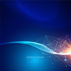 Futuristic Particle Background vector image