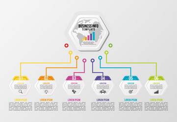 Infographic design template with options steps vector
