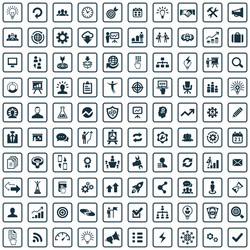solution 100 icons universal set for web and ui vector image