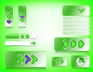 Web design elements vector