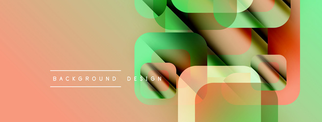 abstract geometric shapes overlap creating vector image