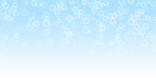 random soap bubbles abstract background blowing b vector image