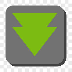 move down rounded square button vector image