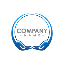 Shape line abstract technology logo Royalty Free Vector