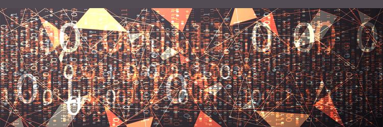 technology background big data concept binary vector image