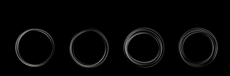 an abstract representation of circular patterns vector image
