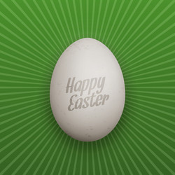 Easter realistic chicken egg with shadows vector