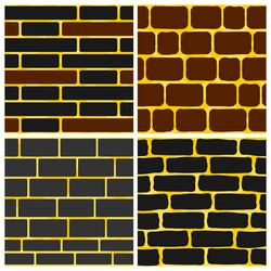 a collection of seamless patterns with unique vector image