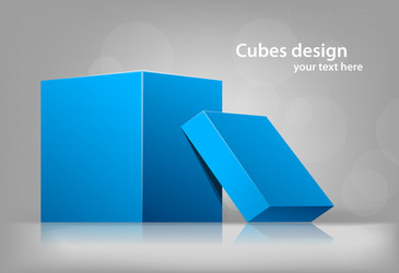 3d cube design Royalty Free Vector Image - VectorStock