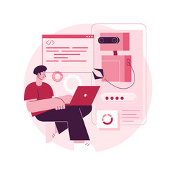 chatbot development platform abstract concept vector image