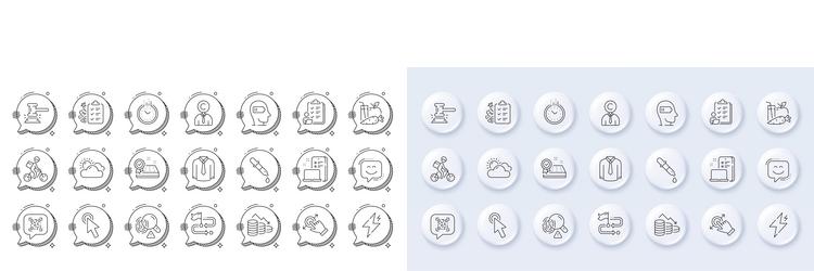 juice device and time line icons for web app vector image