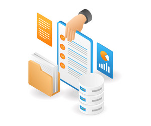 Server Security Database Checklist vector image