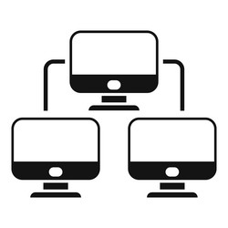 control pc network icon simple data system vector