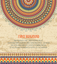 Ethnic Tribal Pattern Background Vector Image