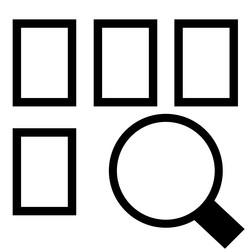 search all category product items icon sign vector