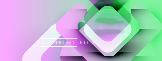 abstract geometric shapes overlap soft gradients vector image