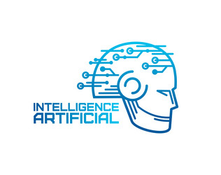 ai artificial intelligence icon machine learning vector image
