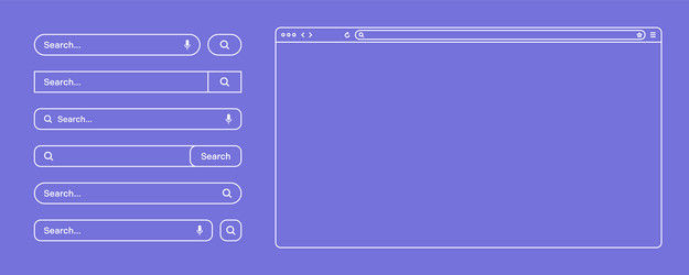 blank web browser internet page window vector image