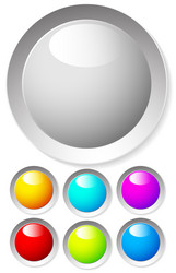 empty circle design elements in many colors eps 10 vector image