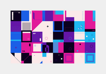 retro future abstract pattern vector image